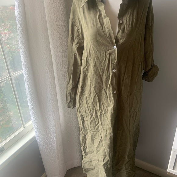 Olive green maxi dress - Picture 2 of 2